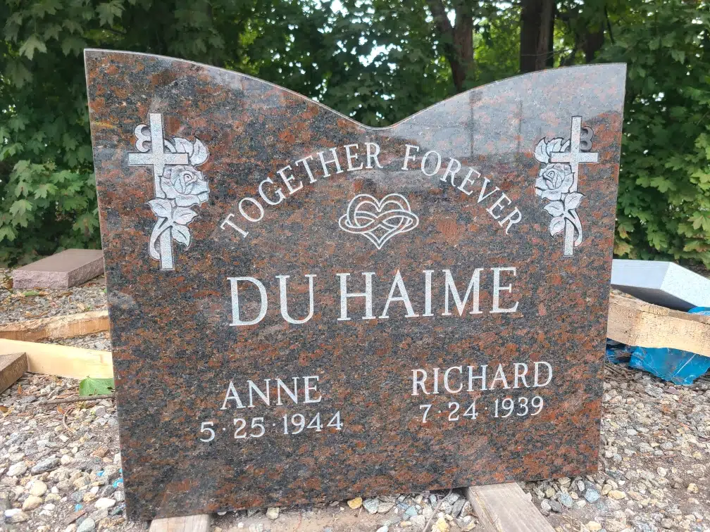Granite Headstone hand-carved by Headstone Cost Guide in NJ — image 2